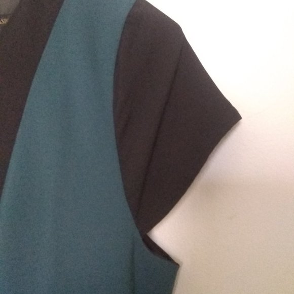 NWOT Zara Color Block Fit & Flare Sleeveless Knee Length Medium Zipper Dress - Picture 5 of 9